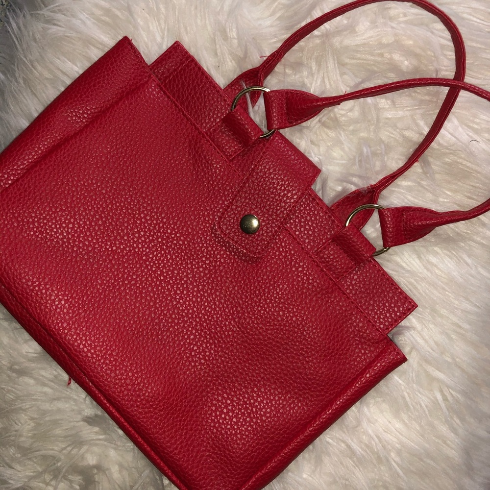 Red handbag